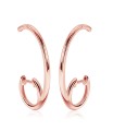 Beautiful Designed Silver Hoop Earring HO-2470